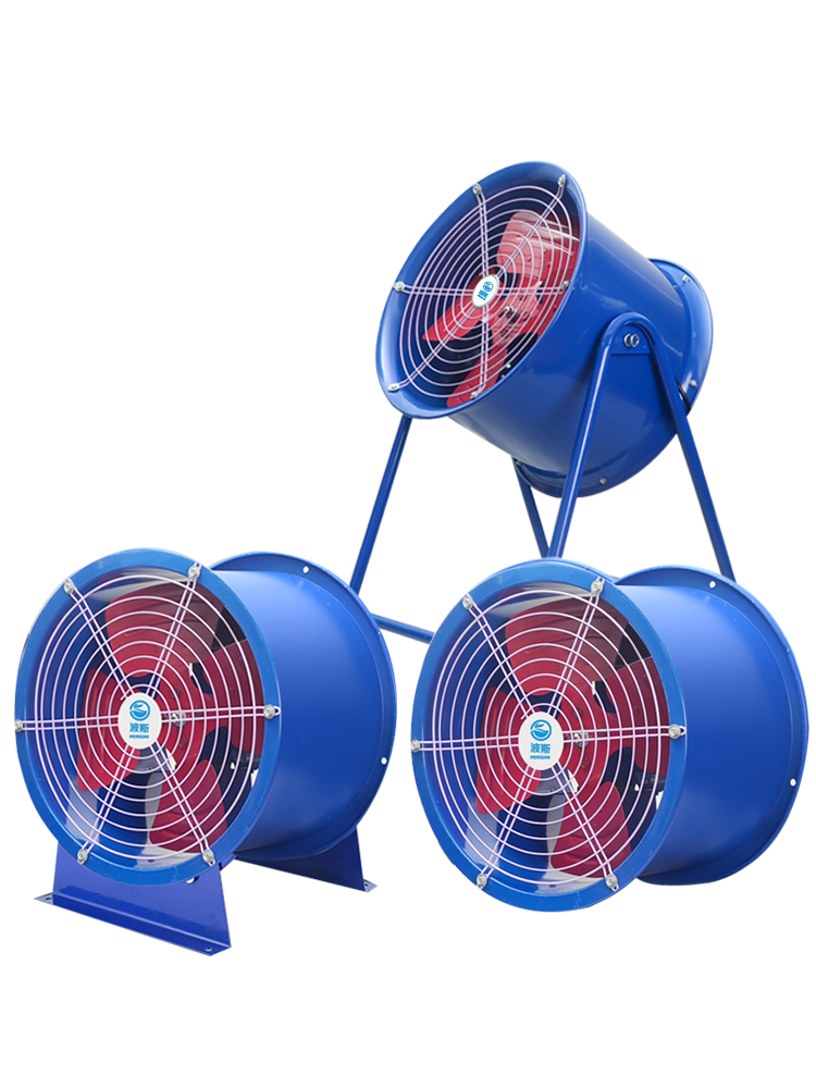 轴流风机220V工业排气扇大功率换气排风扇商用380V强力管道抽风机